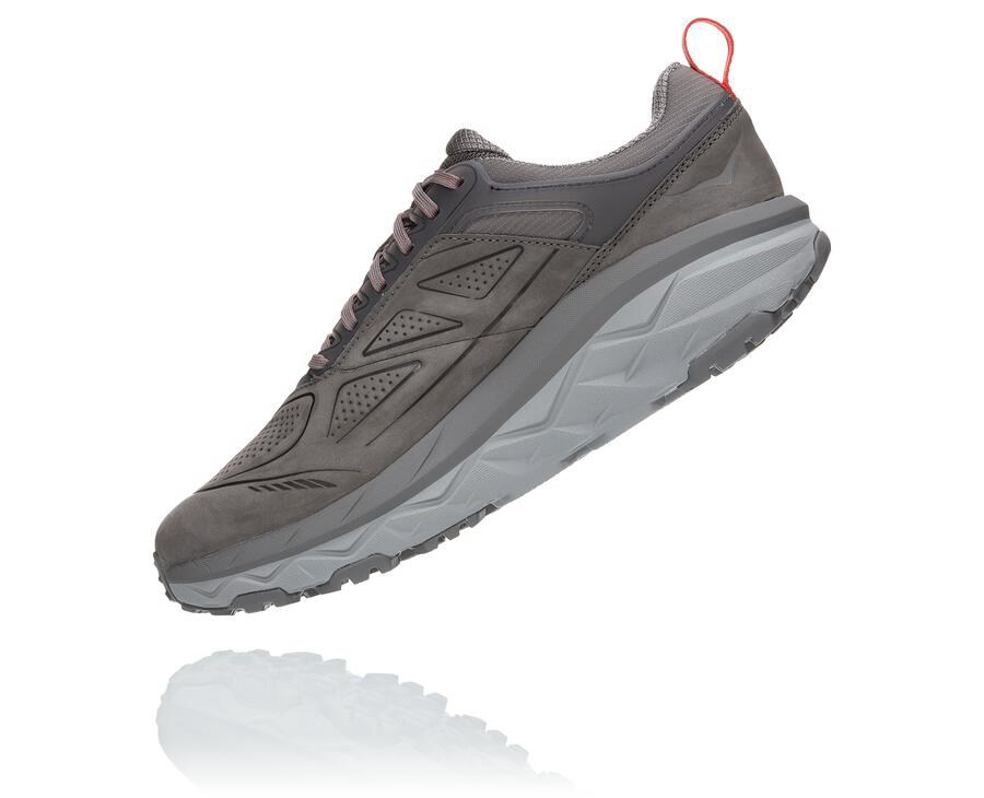 Trail Shoes Mens - Hoka One One Challenger Low GORE-TEX - Grey - JFPDBVO-90